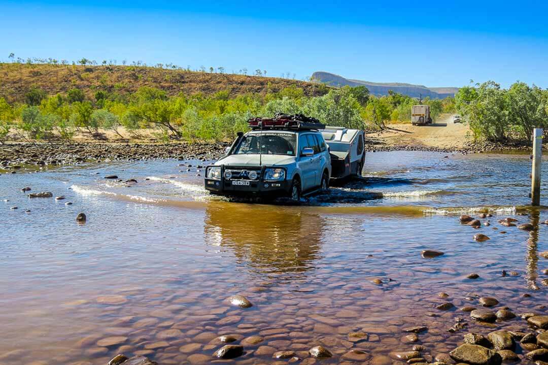 Gibb River Road - Pentacost River Crossing - TRACK TRAILER